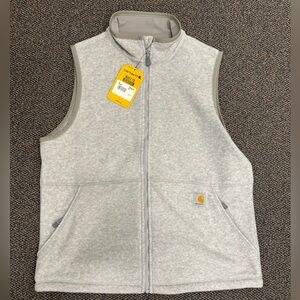 Carhartt Textured Fleece Vest. Heather Gray. Medium. NWT.